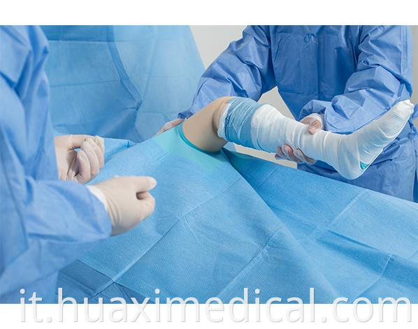 knee surgical drape